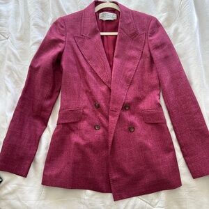 Gabriela Hearst pink blazer